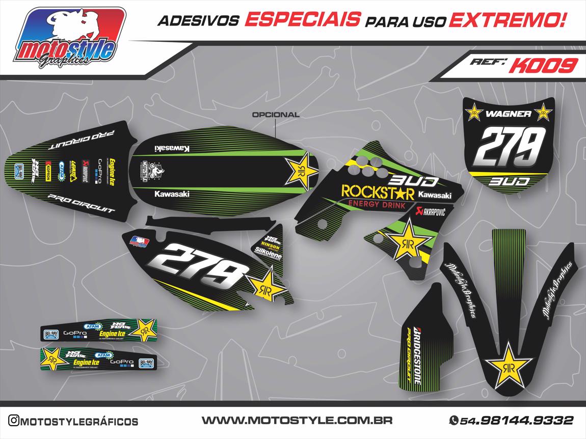 K009 GRÁFICO ADESIVO KAWASAKI ROCKSTAR